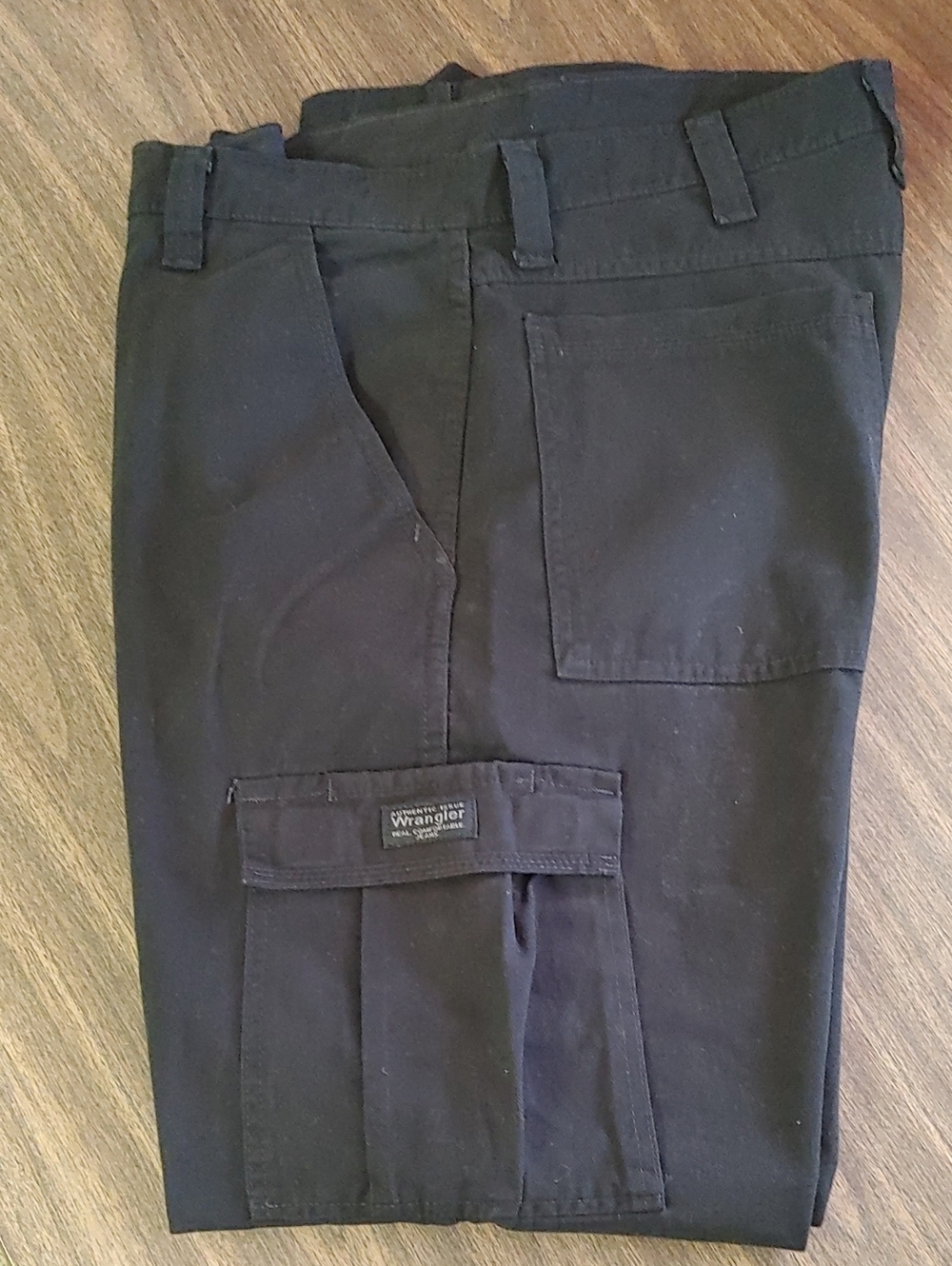 Wrangler Men's Black Cargo Work Pants